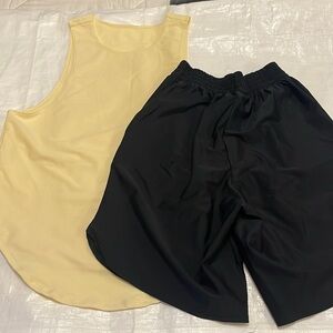 STLR Athletics Tank (M) and shorts (S) outfit